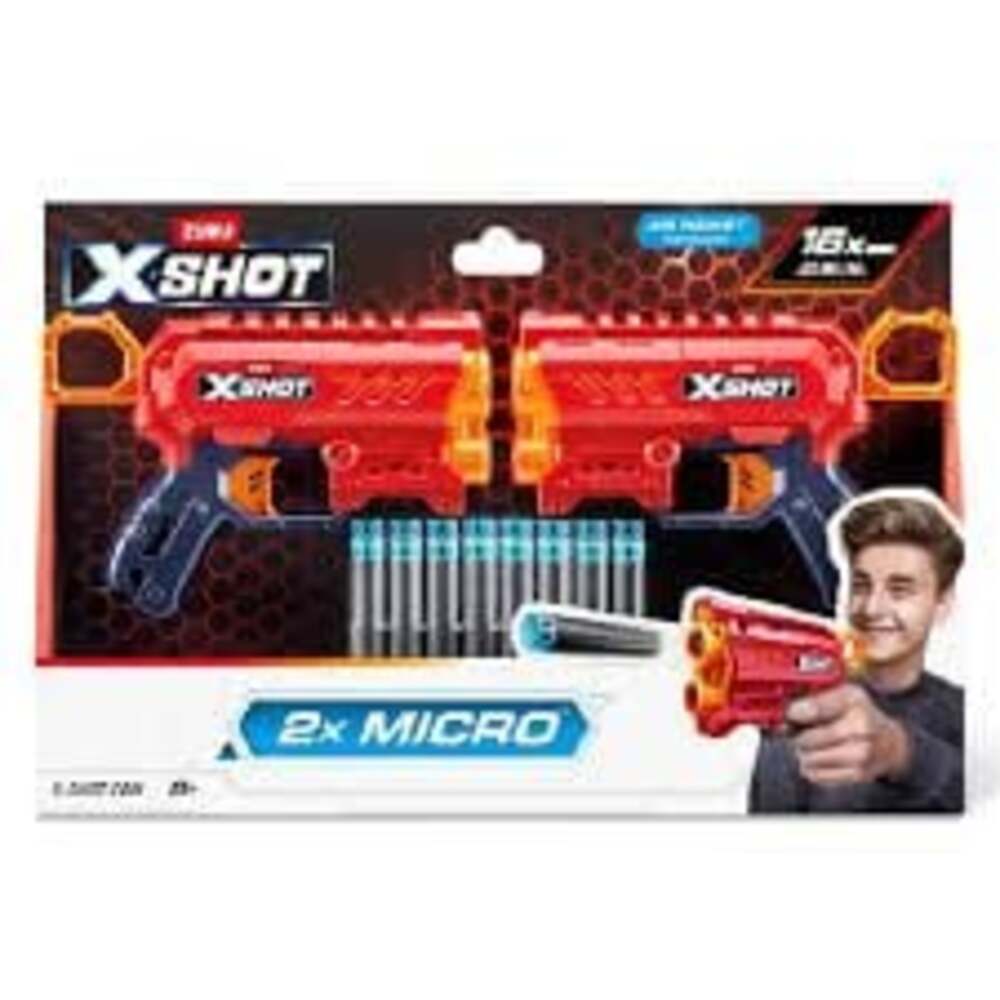 ZURU X-Shot Excel Micro 2-Pack Dart Blaster Set with 16 Darts